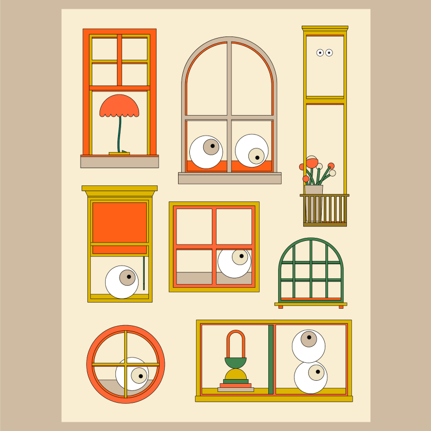 Yoyo captures life's big and small moments in her quirky eyeball illustrations