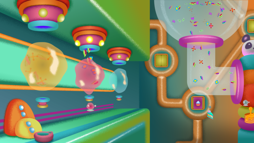 Tangerine Light: animator Stephen Smith creates an outer space guest house for Moon Panda's latest music video