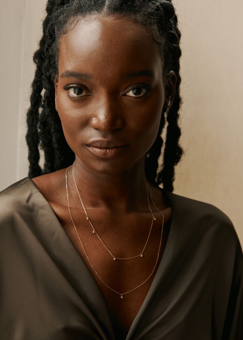 The [Endless Diamond Necklace](https://www.adrianachede.com/products/endless-necklace) by Adriana Chede