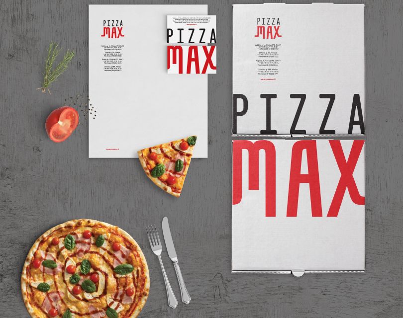 Pizzamax Rebrand by Salvita Bingelyte. Winner in the Graphics and Visual Communication Design Category, 2019-2020.