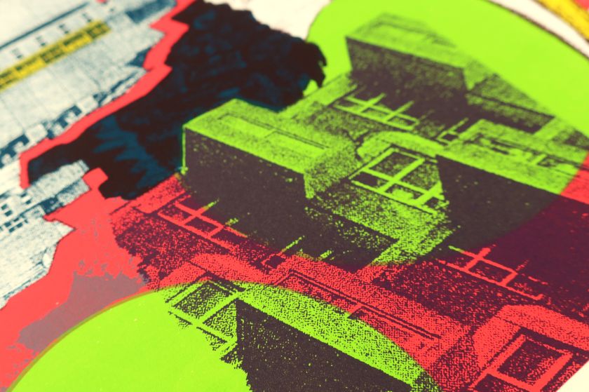 Melissa North's vibrant and eye-catching screen prints bring the urban jungle to life