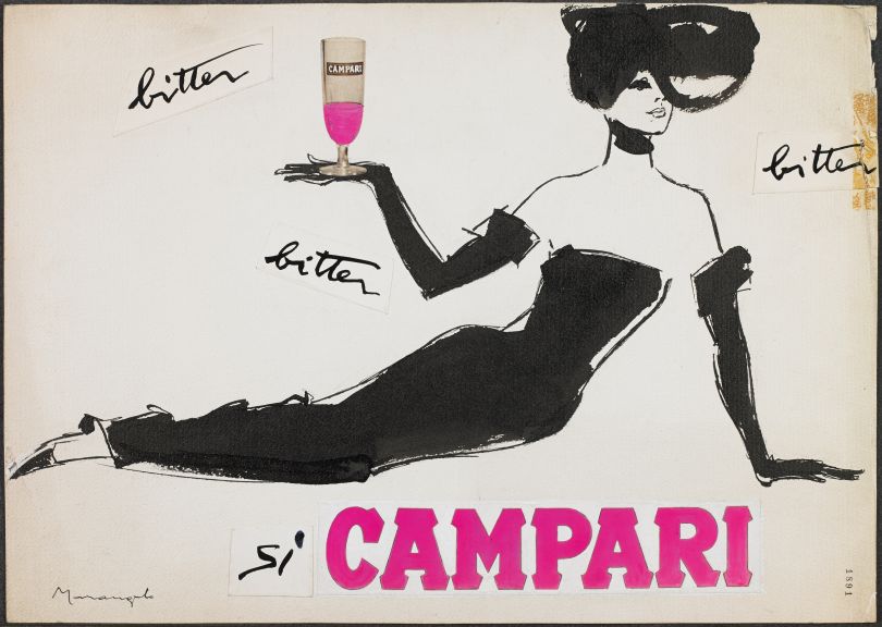 Franz Marangolo, Bitter Campari, 1960s Mixed Media