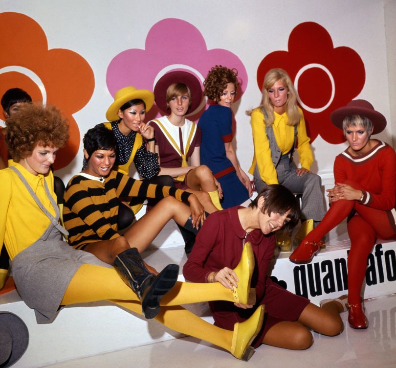 Mary Quant and models at the Quant Afoot footwear collection launch, 1967 © PA Prints 2008.