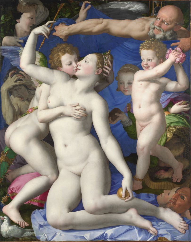 An Allegory with Venus and Cupid, Bronzino about 1545 © The National Gallery, London