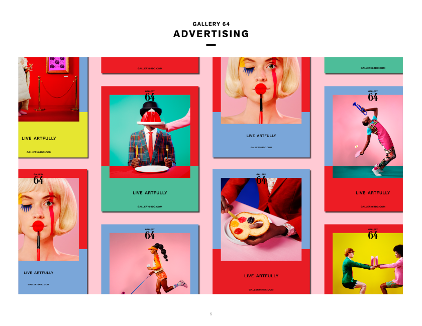 Design Army shakes up the real estate market with arty advertising for Gallery 64