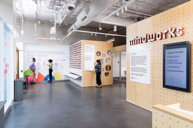 Janny's work on behavioural science lab Mindworks: The Science of Thinking involved developing an exhibition design