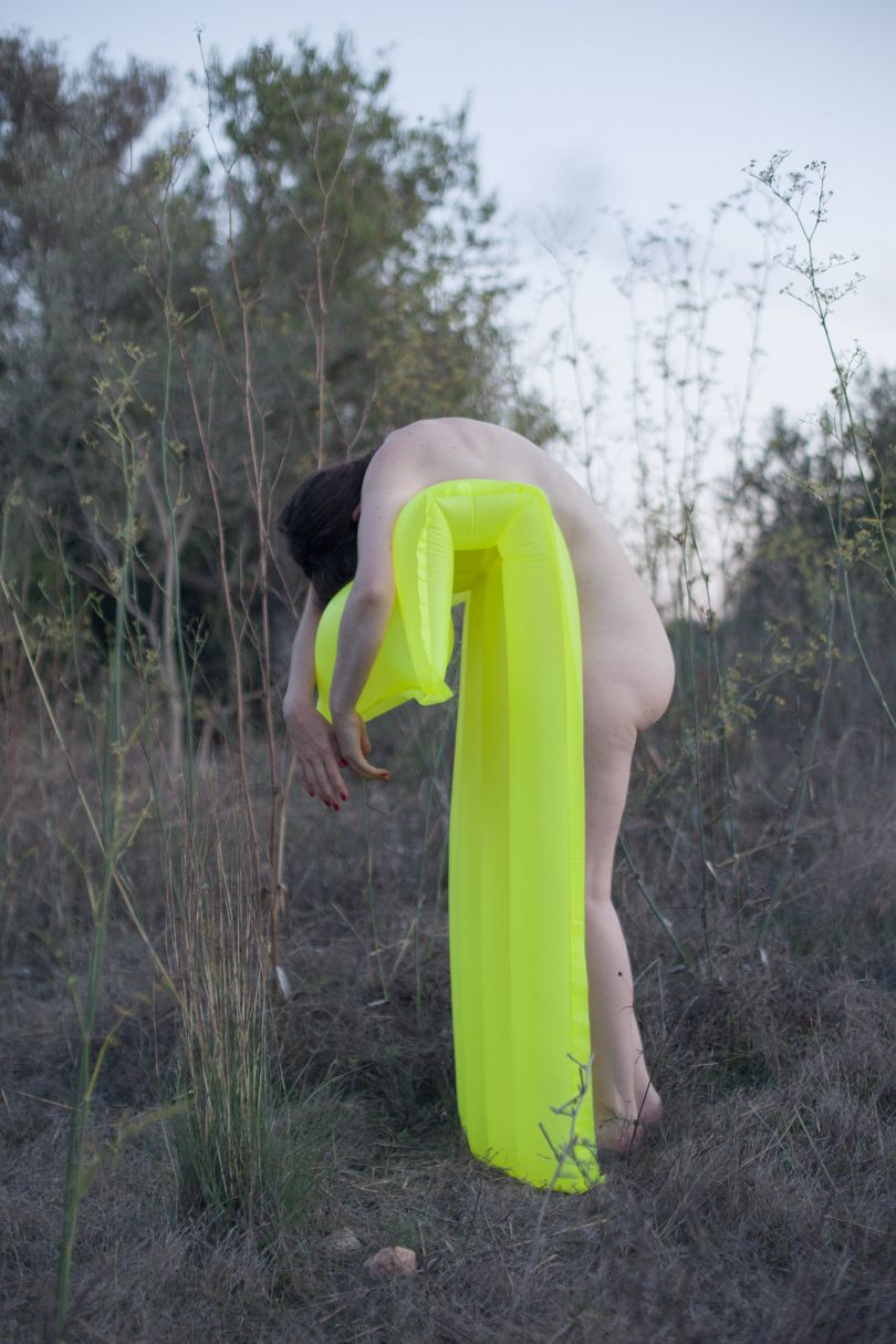 Pool Party, Yellow Lilo, August 2015, © Polly Penrose