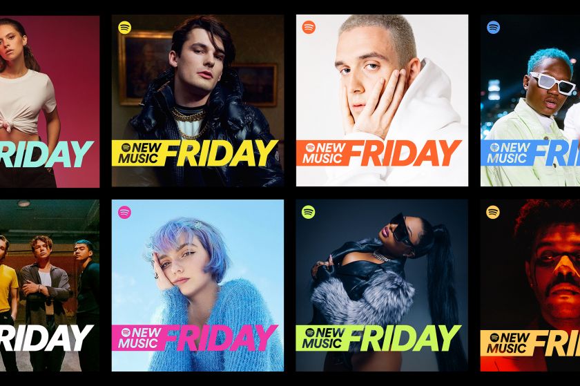 Spotify’s new identity, branding and launch campaign for its New Music Friday