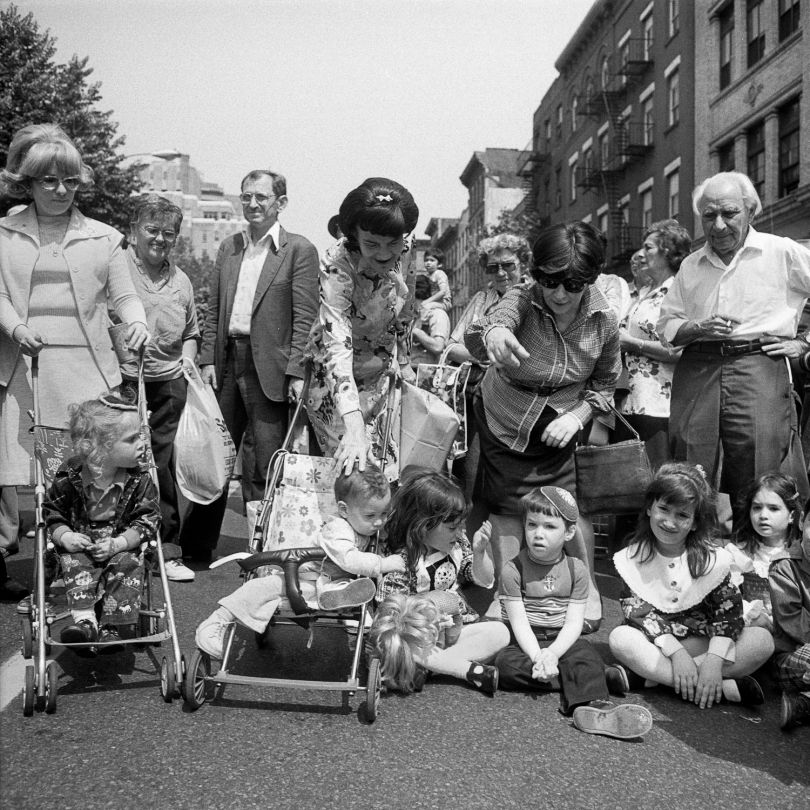 Baby Carriages, Children and Adults at The Lower East Side Street Festival, NY, June 1978 © Meryl Meisler