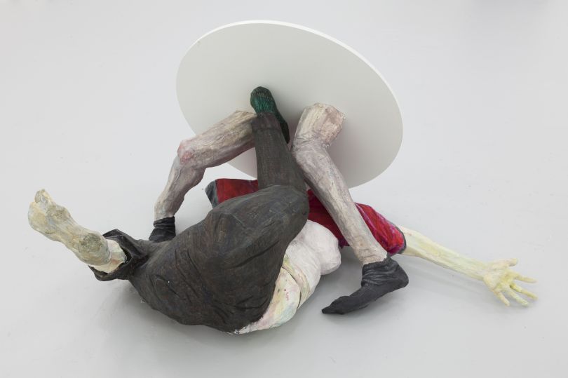 Stuart Middleton Sad Sketches 2, 2014 Paper mâché, cardboard, watercolour, coloured pencil, polymer clay, aluminium foil and laminated chipboard 70 x 125 x 195 cm © Stuart Middleton, 2014 Image courtesy of the Saatchi Gallery, London
