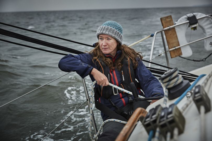 Tracy Thorpe, 51, who sailed 45,000 thousand miles around the world while studying for her Open University degree, features in The OU’s new collection by renowned photographer Chris Floyd, released today to mark the University’s 50th Anniversary