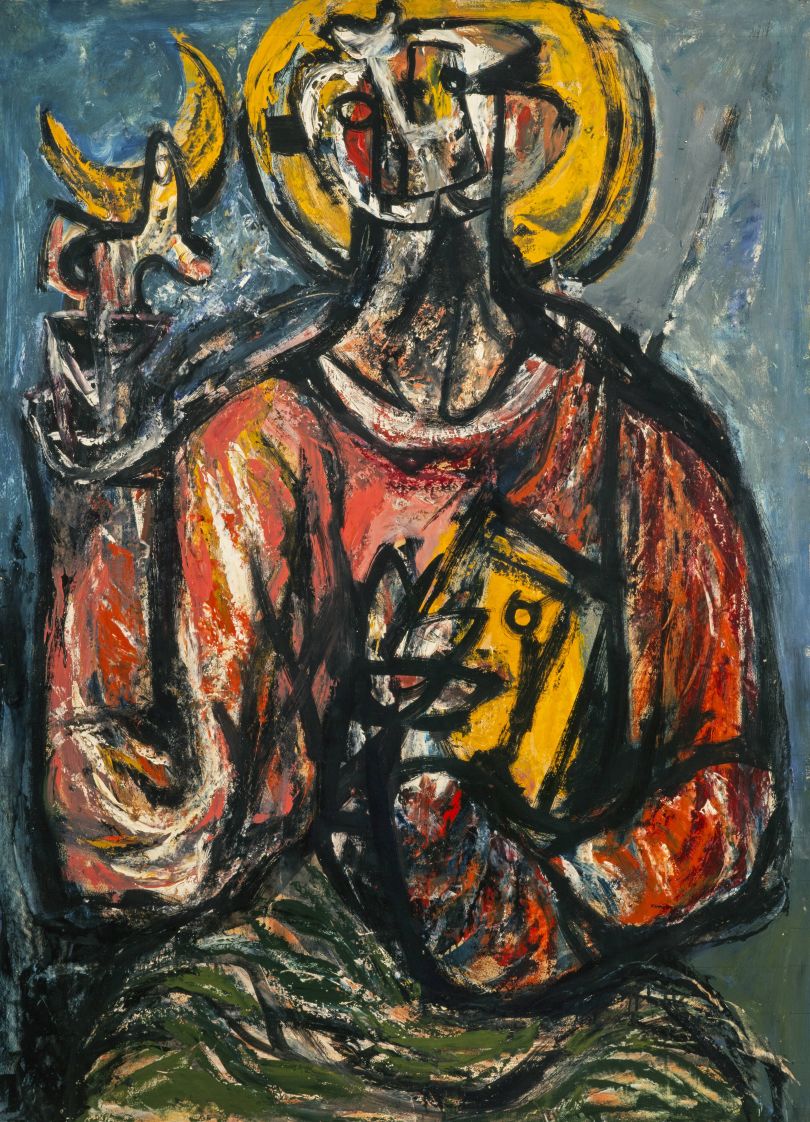 Alan Davie The Saint 1948 Oil on paper National Galleries of Scotland. Purchased with the support of the Heritage Lottery Fund and the Art Fund 1997 © The Estate of Alan Davie