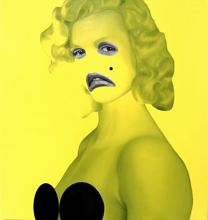 Yellow Marylin, Oil on canvas, 125x115cm © Teiji Hayama