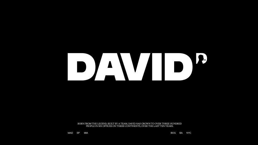 Who is DAVID? The agency's new brand says it all