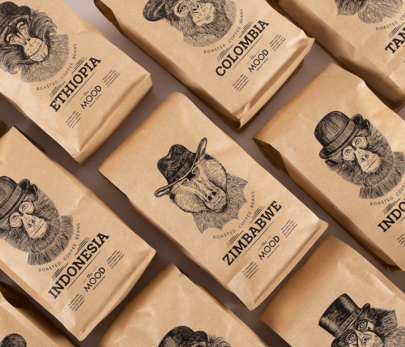 In The Mood For Coffee Coffee Packaging by Salvita Bingelyte, winner in the Packaging Design Category, 2017-2018.