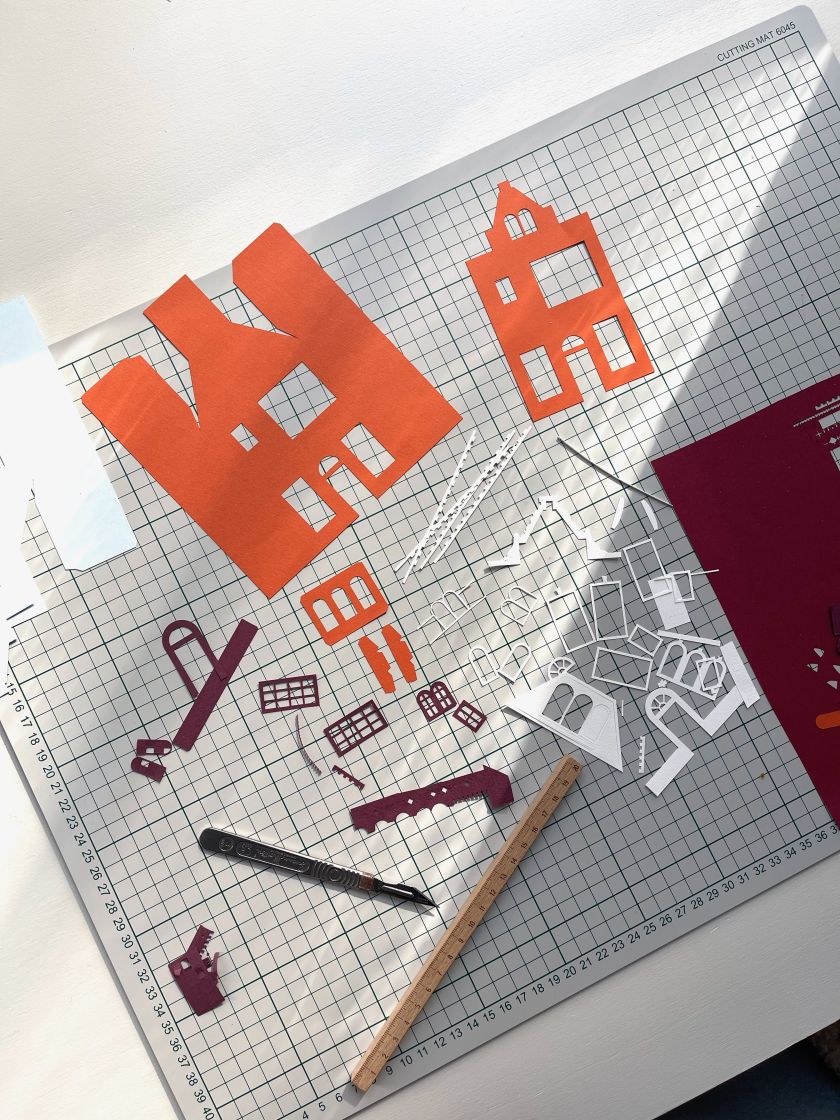 Take a tour of Adrian & Gidi's tiny paper dollhouse passion project