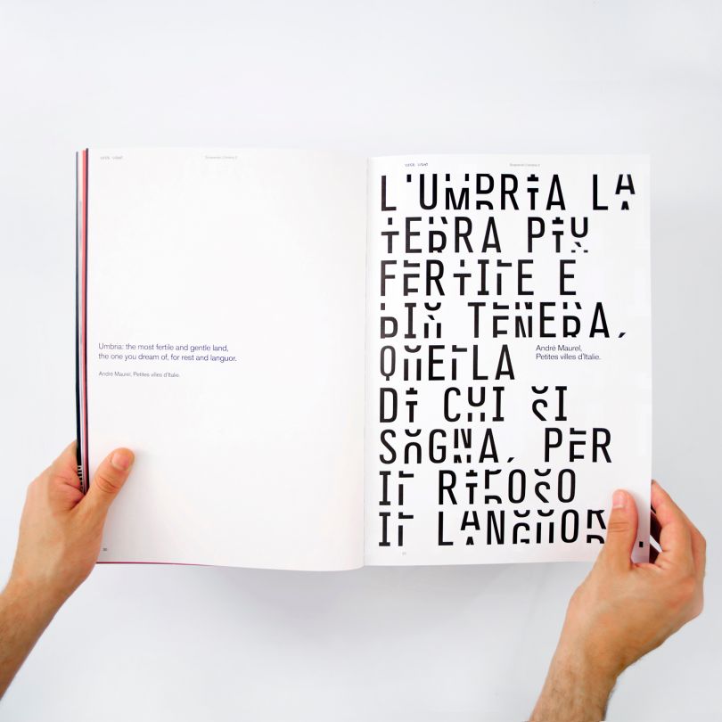 Light-Discovering Umbria Typographic Book by Paul Robb is Winner in Print and Published Media Design Category, 2019 - 2020