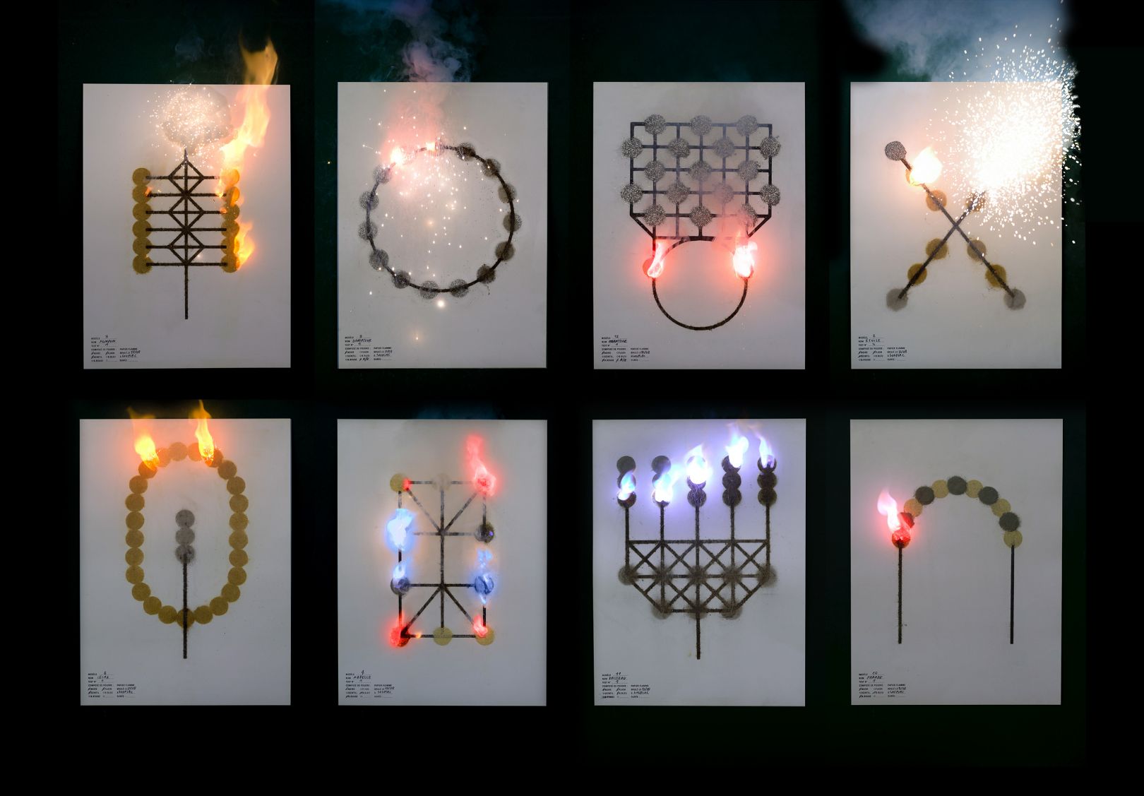 Incendiary poster series creates its designs with special pyrotechnic ...