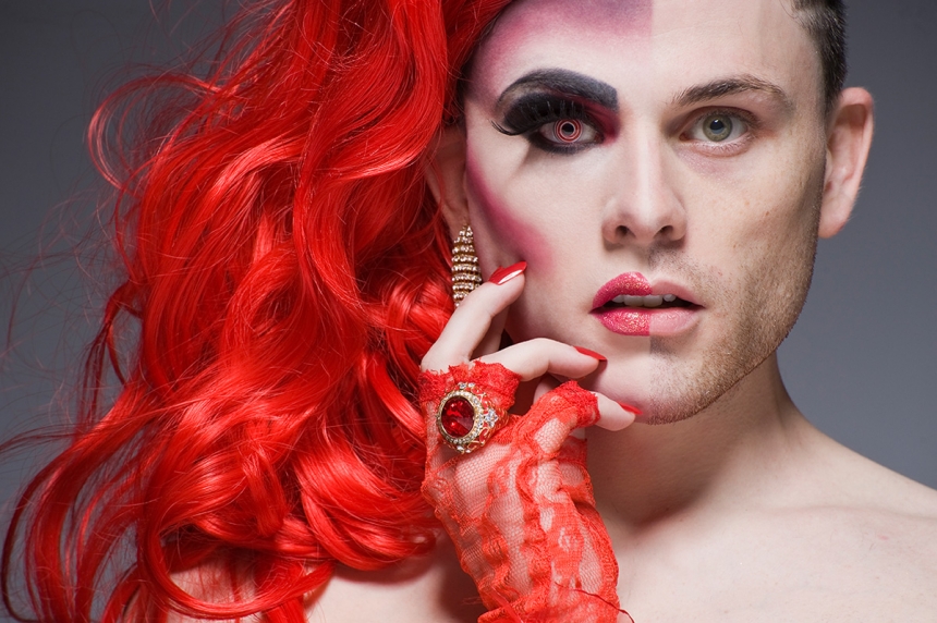 Fascinating photographs of New York drag queens in half drag Creative