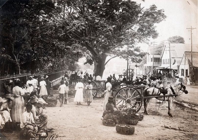 Street View, Kingston, Jamaica. James Valentine & Sons, 1891. Courtesy Caribbean Photo Archive / Autograph ABP