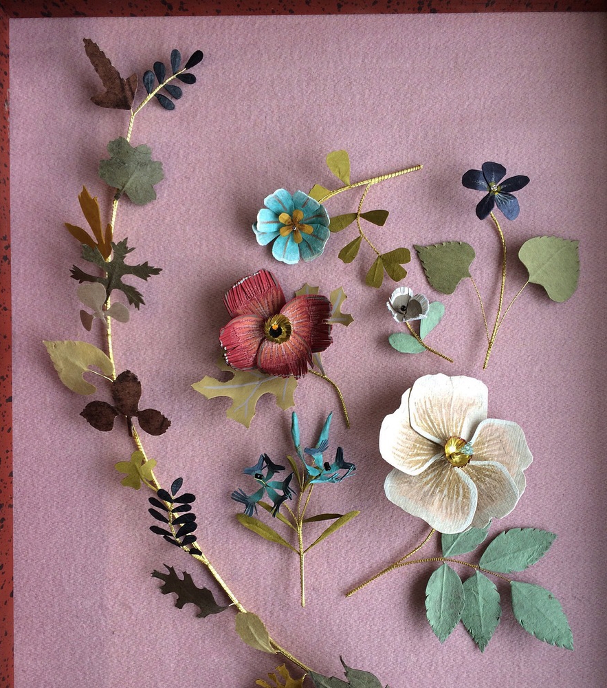 Botanical Sculptures: Delicate flowers and leaves made out ...