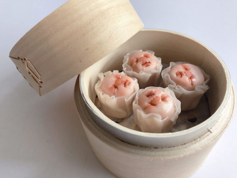 Cute but creepy mini sculptures of Dim Sum that explore the common ...