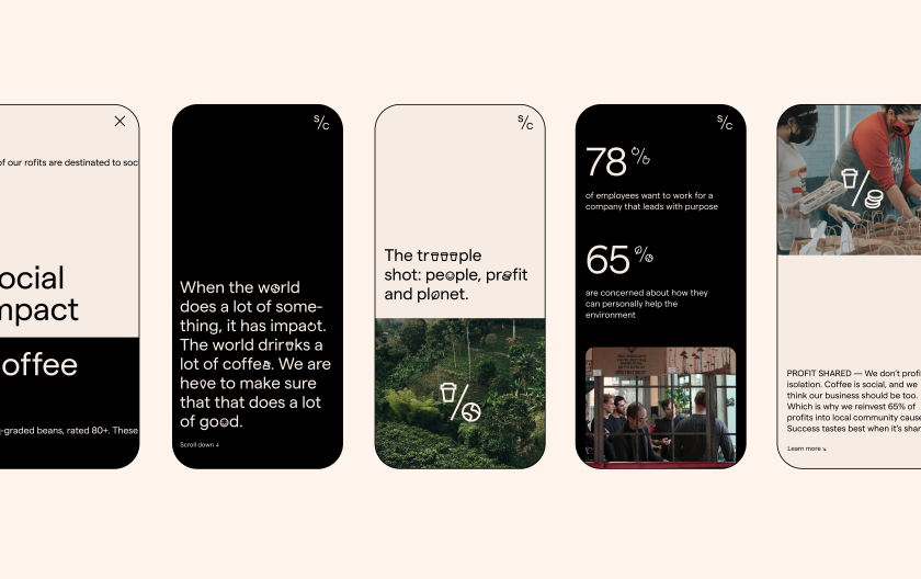Without crafts radical identity for coffee brand that puts people above profit