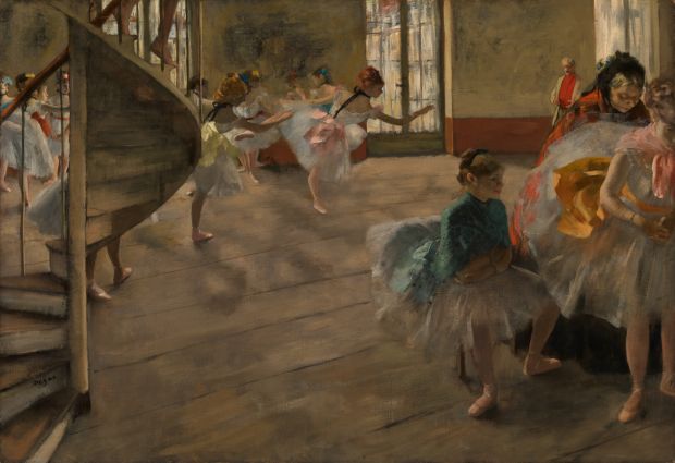 Hilaire-Germain-Edgar Degas The Rehearsal about 1874 Oil on canvas 58.4 × 83.8 cm The Burrell Collection, Glasgow (35.246) © CSG CIC Glasgow Museums Collection