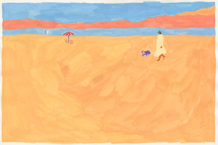Dror Cohen's paintings use simple forms and bold colours to create a poetic sense of space