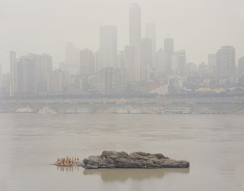 Stone in the middle of the river, 2013 © Zhang Kechun
