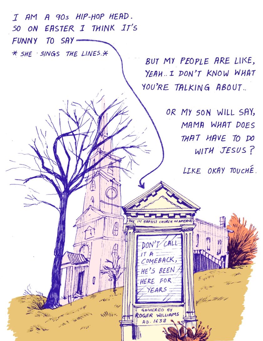 God is Non-Binary: reportage artist Sanika Phawde turns a curious church sign into a thought-provoking comic