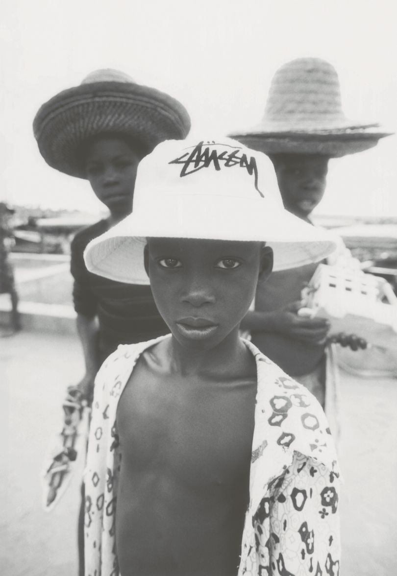 ‘ADZ and Wilma’s favourite Stüssy ad of all time, photographed by David Dobson: streetwear represented by the West African Chapter of the Stüssy International Tribe’  © David Dobson/ Stüssy