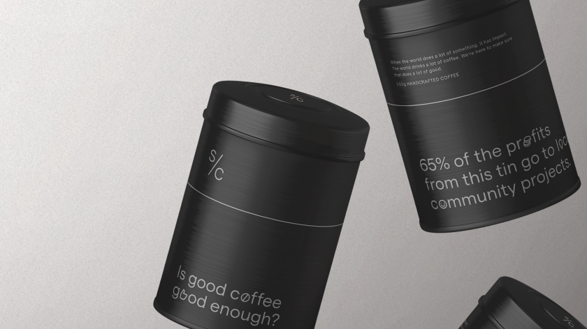Without crafts radical identity for coffee brand that puts people above profit