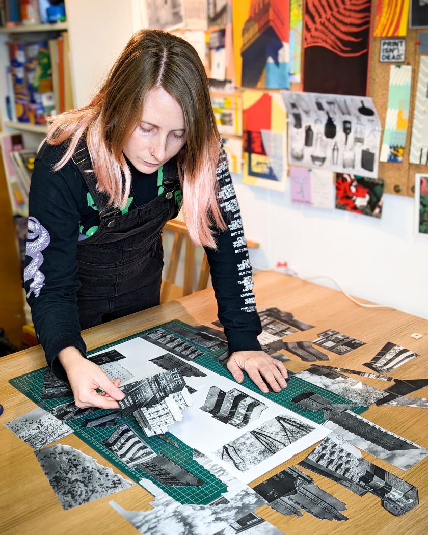 Melissa North's vibrant and eye-catching screen prints bring the urban jungle to life