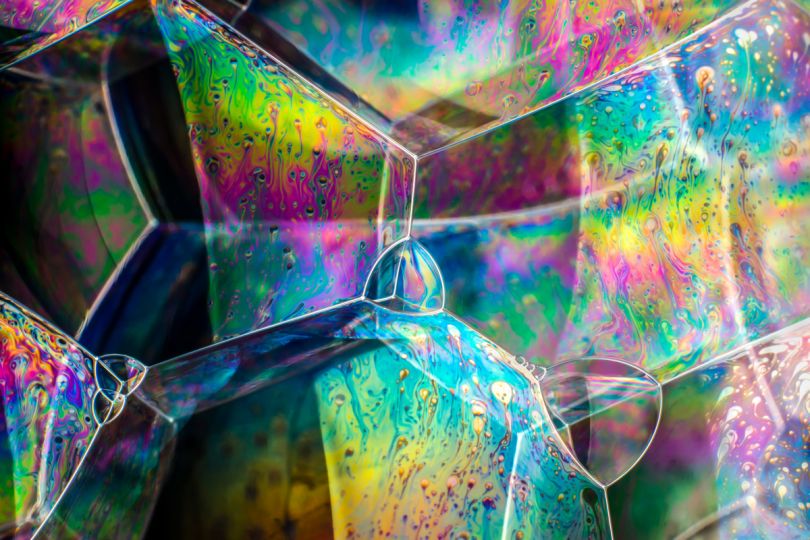 Soap bubble structures © Kym Cox