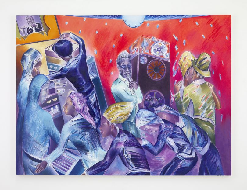 Denzil Forrester, ‘Velvet Rush’, 2018. Oil on canvas, 204.4 x 273.4cm (80 1/2 x 107 5/8in). Copyright Denzil Forrester. Courtesy the artist and Stephen Friedman Gallery, London