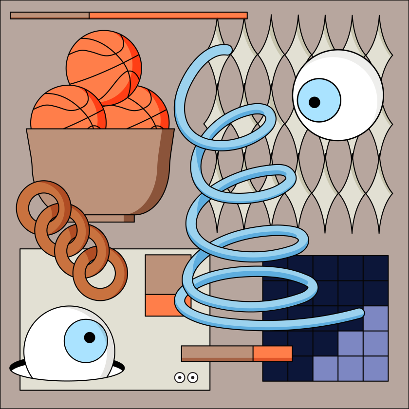 Yoyo captures life's big and small moments in her quirky eyeball illustrations