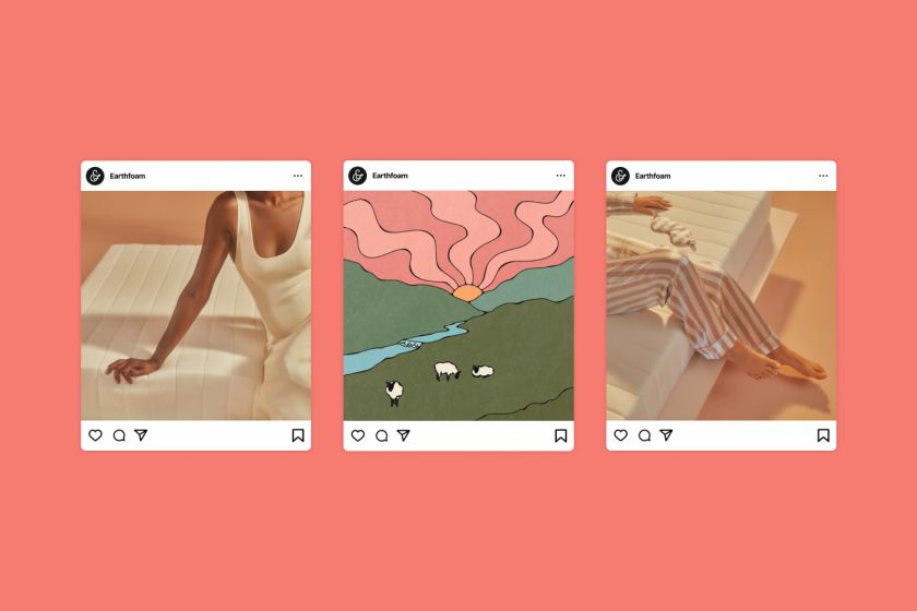 Bed brand Earthfoam launches 'space-age' retro identity to celebrate its sustainability
