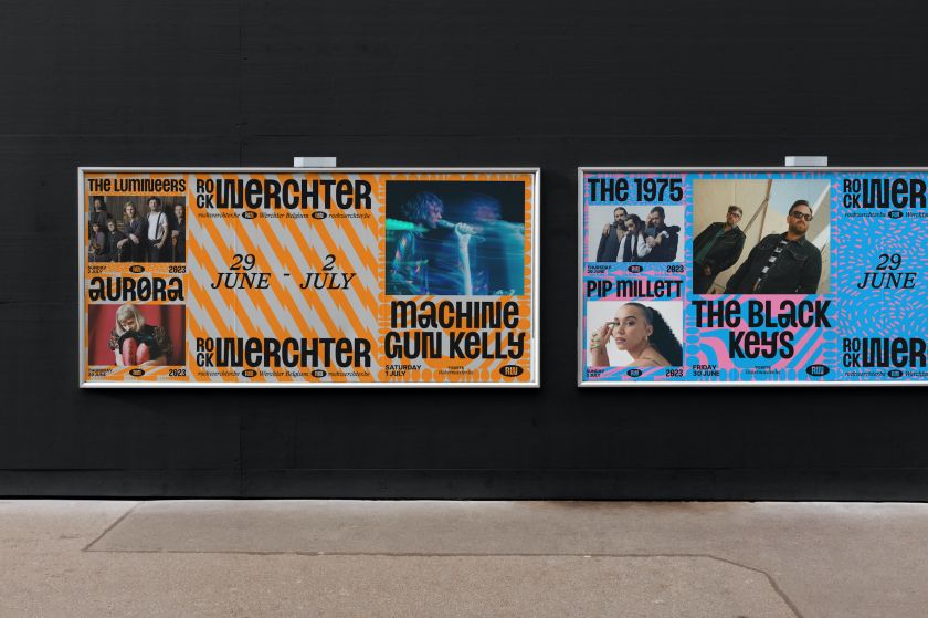 Tin's designs for Belgium's biggest music festival marry contemporary vibes with a nod to '70s rock lineups