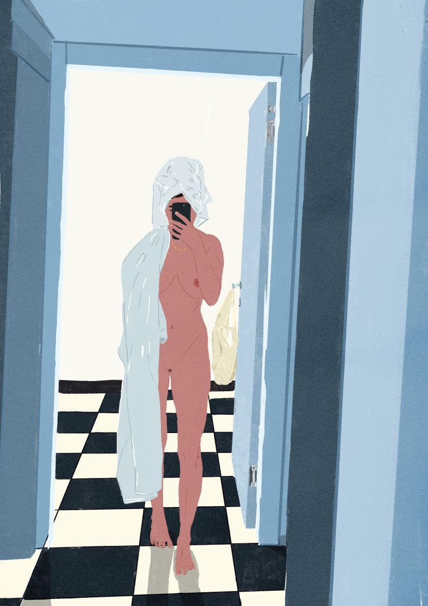 Cookie Moon's paintings of nude selfies are an empowering celebration of beauty