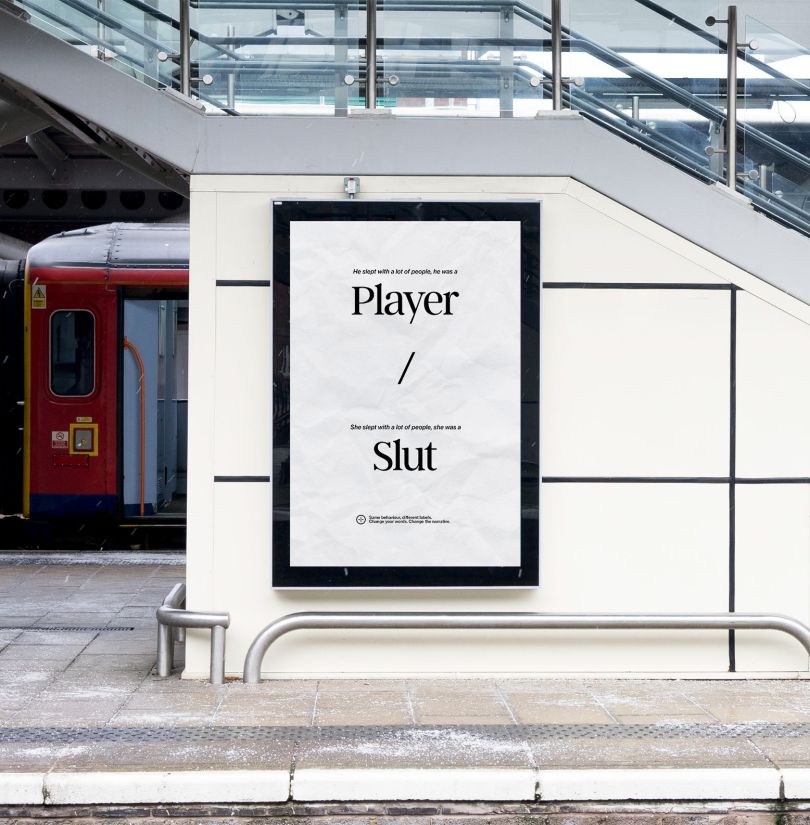 Poster baru oleh CPB London menyoroti standar ganda seksis dalam kata-kata yang kami gunakan