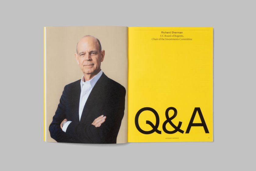 Mucho's annual report for the University of California is a dynamic blend of print and tech