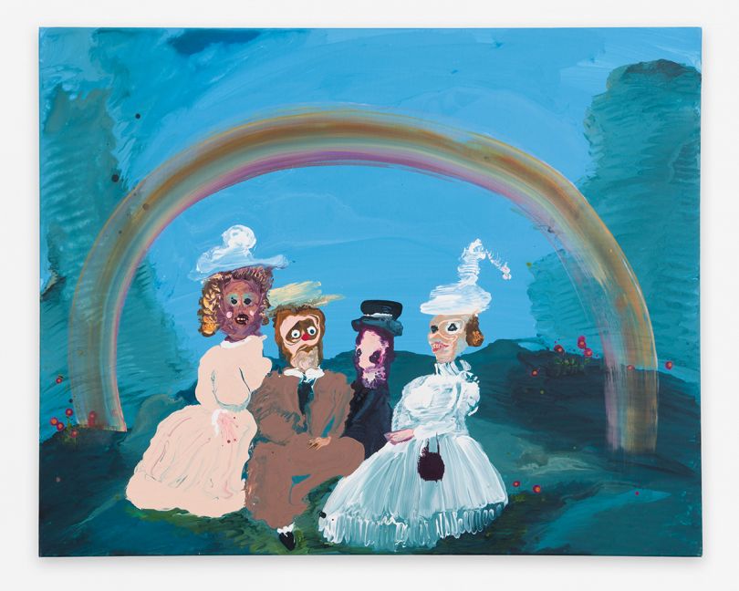 Genieve FIGGIS, TBT (Rainbow), 2018 Acrylic on canvas 31 3/8 x 39 1/4 inches 79,7 x 99,7 cm