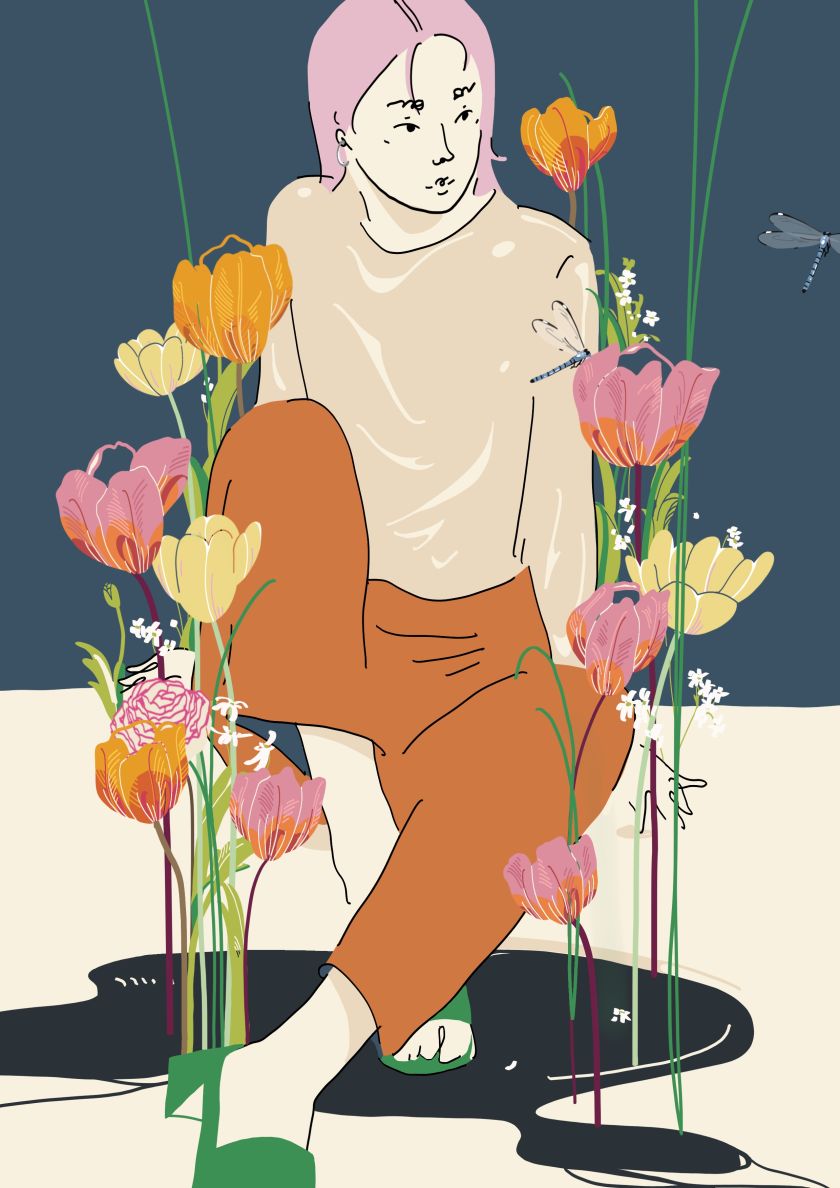 Wenching Tang's elegant illustrations are an expression of her introverted personality