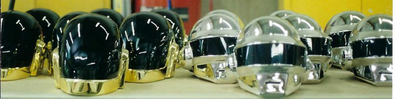 Townspeople helmets for Daft Punk's Electroma (Courtesy of Tony Gardner)