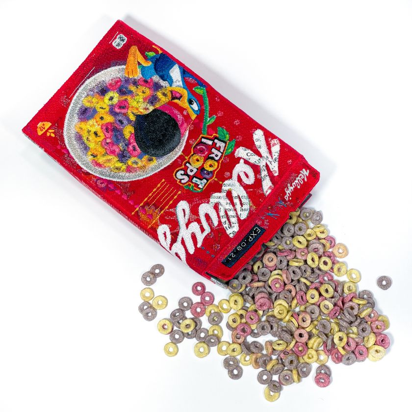 Jewel-encrusted sardines & knitted cigarettes: Fibre artist Alicja Kozłowska proves that anything is possible