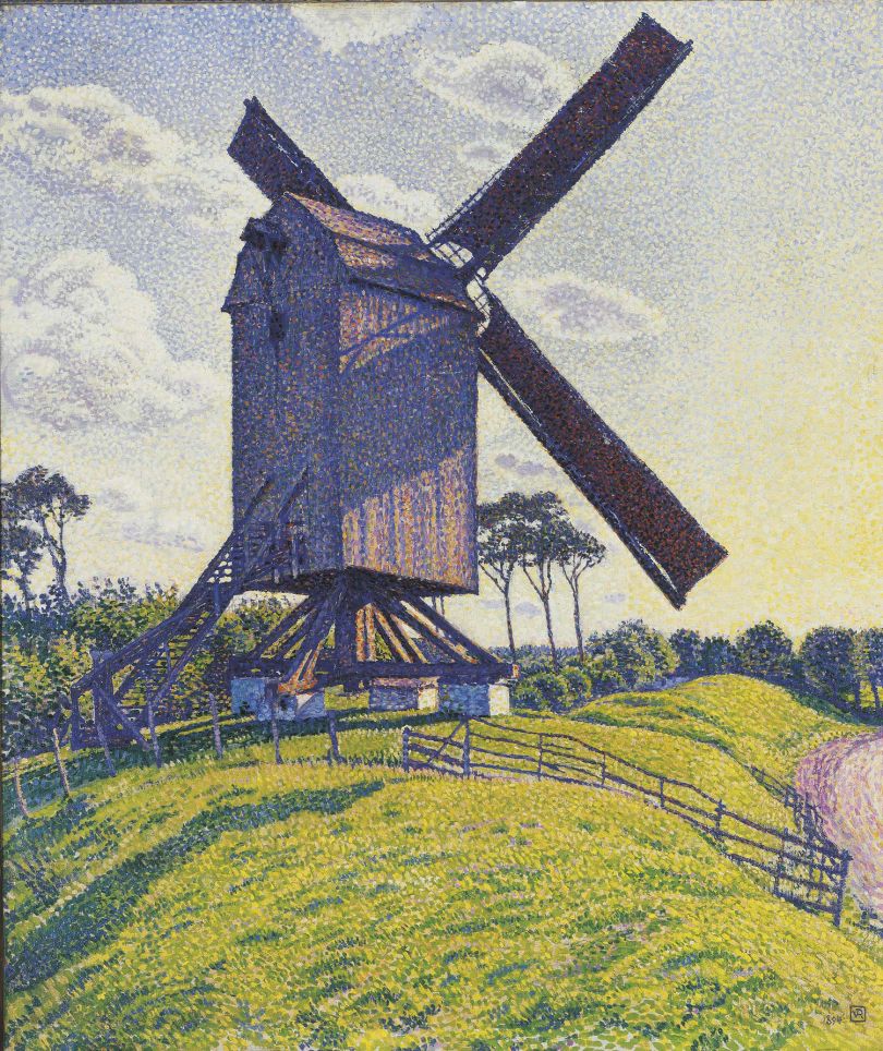 Théo Van Rysselberghe Kalf Mill in Knokke or Windmill in Flanders (Le Moulin du Kalf à Knokke or Moulin en Flandre]), 1894