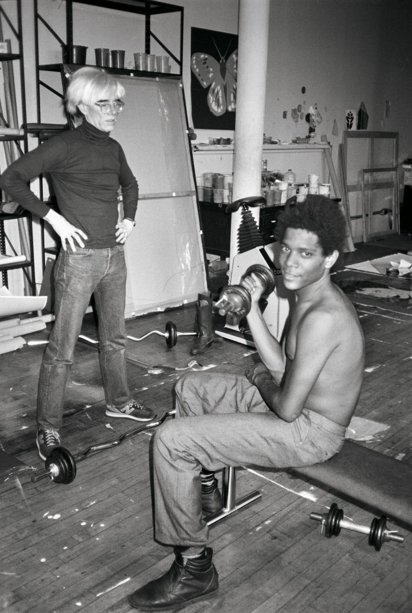 Together in Andy’s studio, August 15, 1983. Copyright: © The Andy Warhol Foundation for the Visual Arts, Inc.