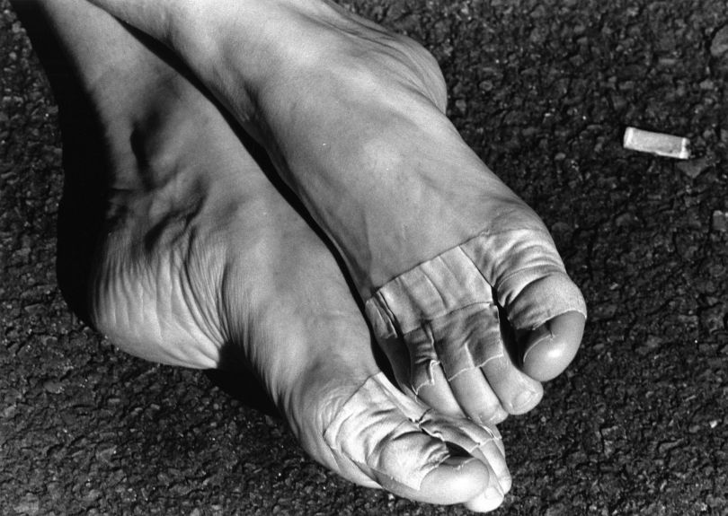 Feet belonging to a dancer from English National Ballet, 1999. Copyright Colin Jones / Topfoto.co.uk
