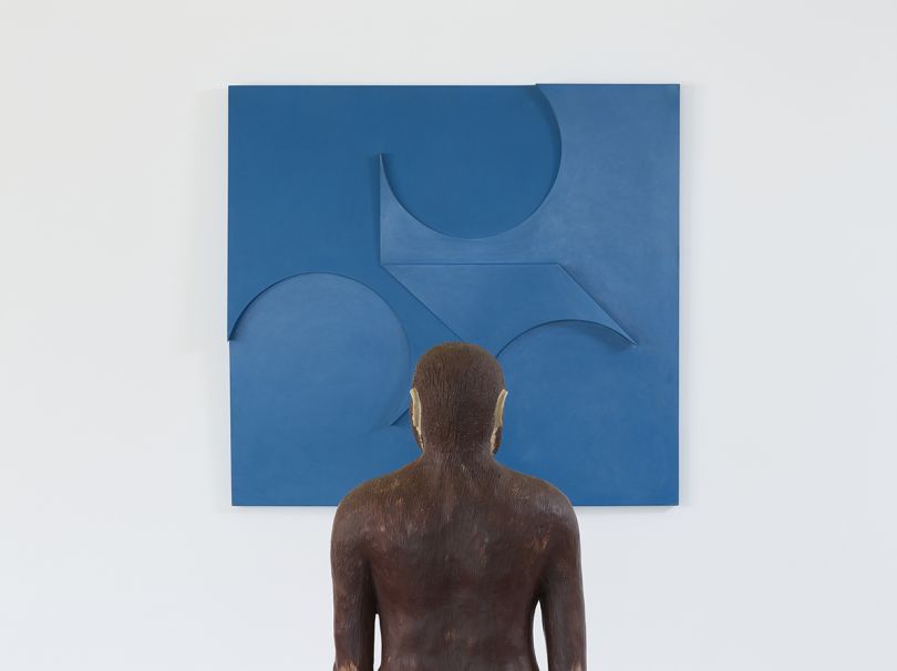 Image credit: Garth Evans Blue No. 30 (1964) and Kerry Stewart Untitled (Lucy) (1996), Arts Council Collection, Southbank Centre, London ©the artists 2016. Photo: Anna Arca